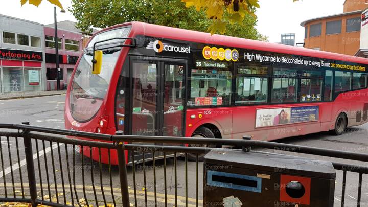 Image of Carousel Buses vehicle 405. Taken by Christopher T at 10.33.57 on 2021.10.28